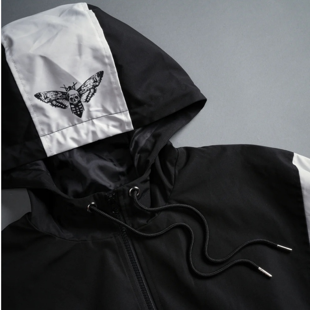 HESH BROLIC UNISEX TRACK JACKET IN BLACK/WHITE - Picture 9 of 12
